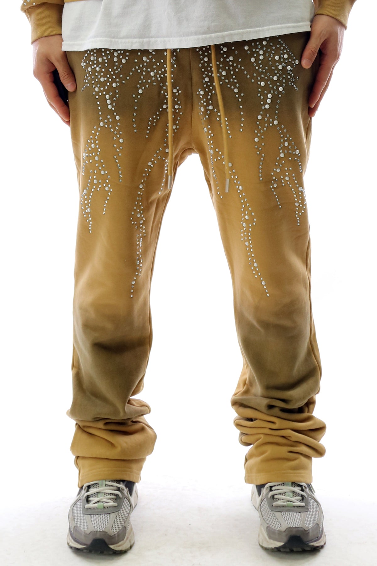 HUSK Washed French Terry Stacked Jogger Pants