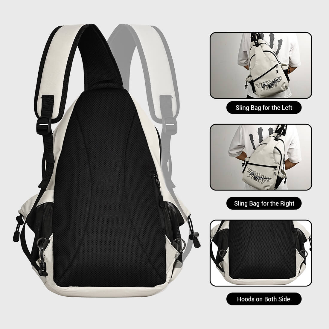 Pickleball Sling Bag - Grey