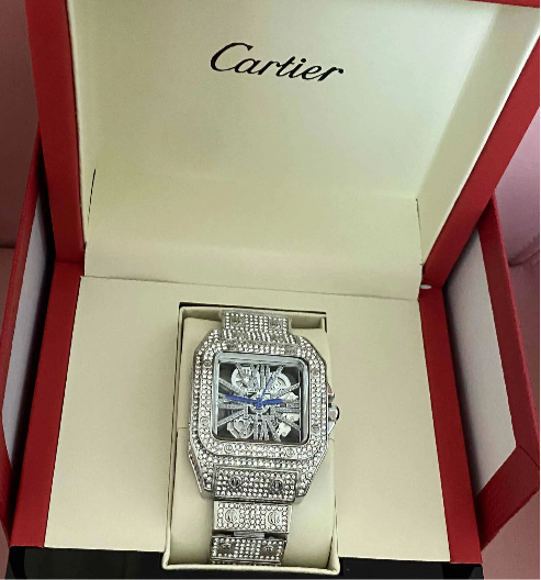 VVS Lab Grown Diamond Cartier Watch pass diamond test Bussdown