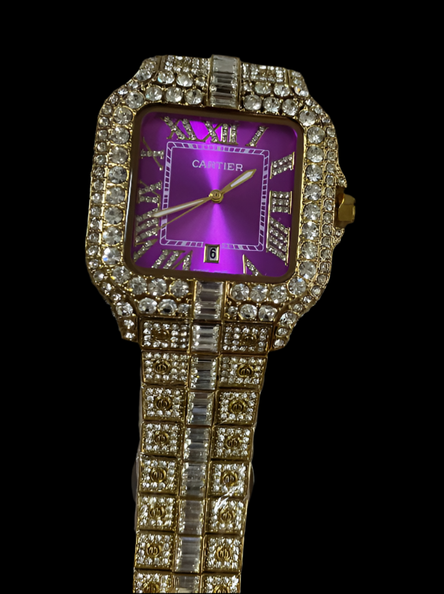 VVS Lab Grown Diamond Cartier Watch pass diamond test Bussdown