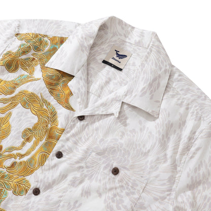 Hawaiian Shirt For Men Gorgeous Pattern Shirt Camp Collar 100% Cotton By Sun