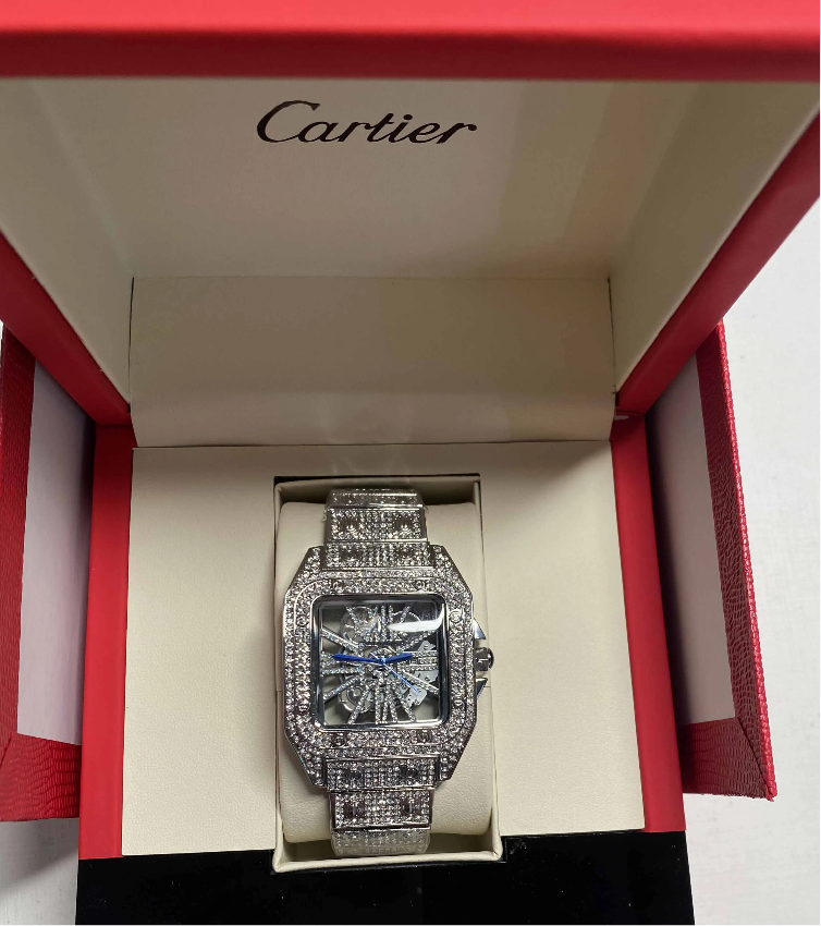 VVS Lab Grown Diamond Cartier Watch pass diamond test Bussdown