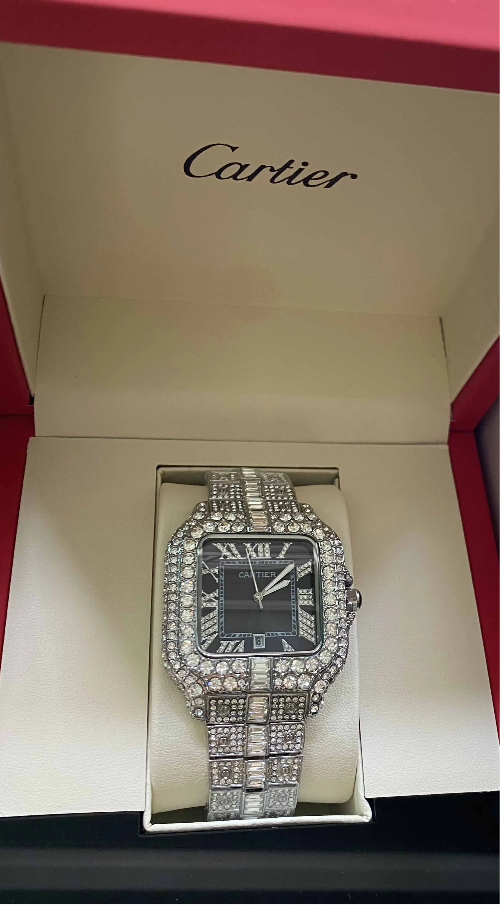 VVS Lab Grown Diamond Cartier Watch pass diamond test Bussdown