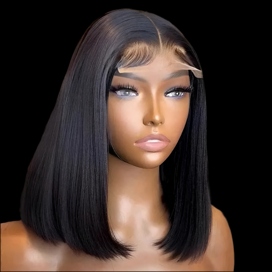 Bob Double Drawn Virgin Hair Wig Glueless 13x4 Hd Lace Front Wigs Real Vietnamese Bone Straight Human Hair Lace