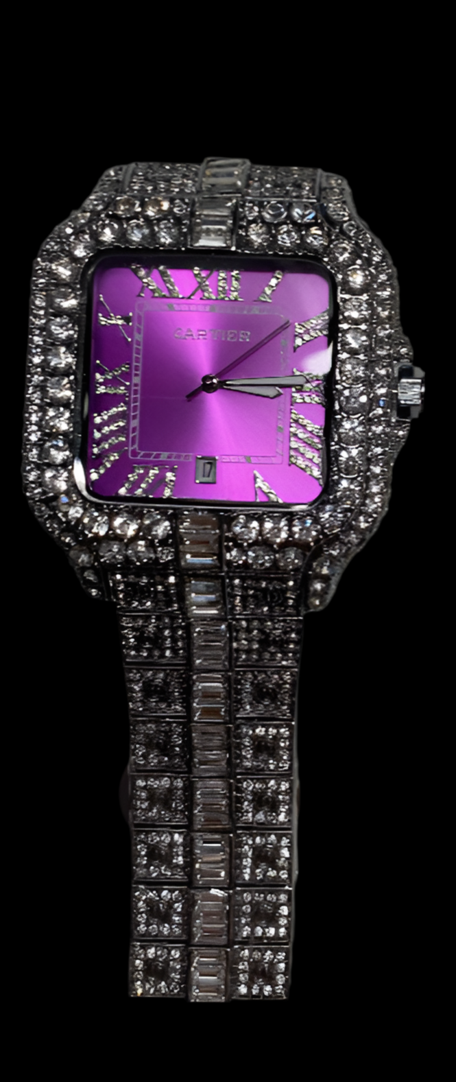 VVS Lab Grown Diamond Cartier Watch pass diamond test Bussdown