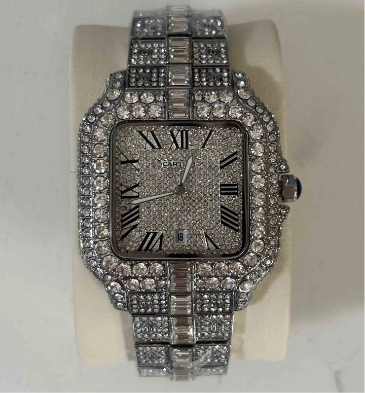 VVS Lab Grown Diamond Cartier Watch pass diamond test Bussdown