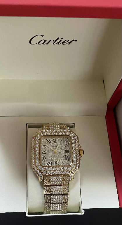 VVS Lab Grown Diamond Cartier Watch pass diamond test Bussdown