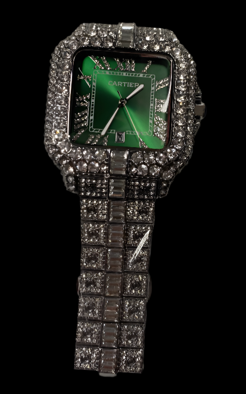 VVS Lab Grown Diamond Cartier Watch pass diamond test Bussdown