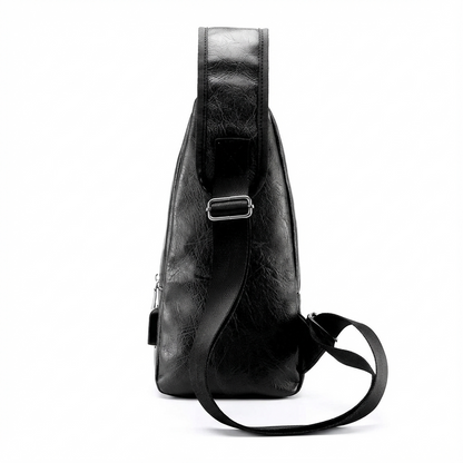 Men's Vegan Leather Sling Bag – Urban Commuter Carry