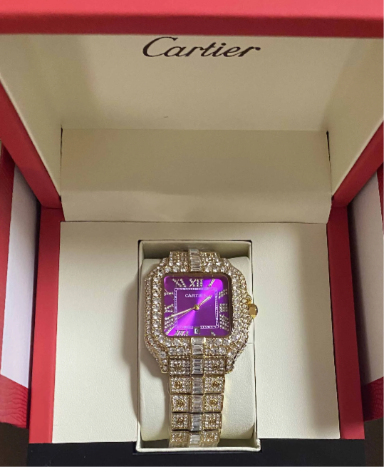 VVS Lab Grown Diamond Cartier Watch pass diamond test Bussdown