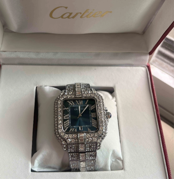VVS Lab Grown Diamond Cartier Watch pass diamond test Bussdown