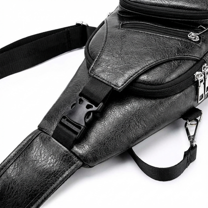 Men's Vegan Leather Sling Bag – Urban Commuter Carry